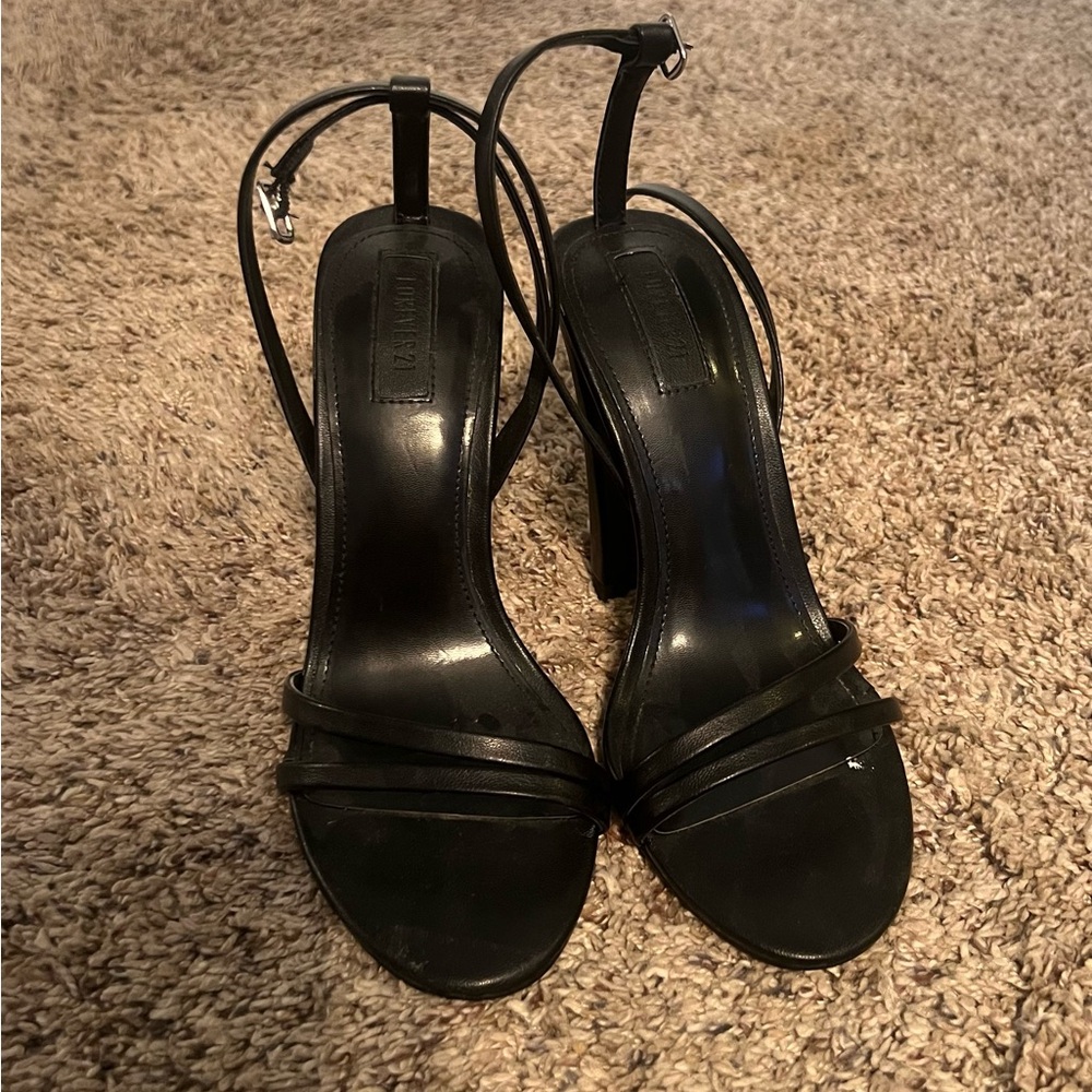 Black Strappy Heels